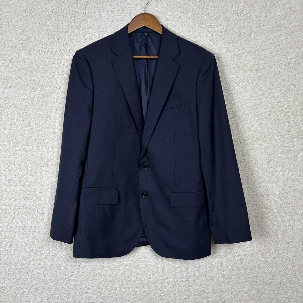 J. Crew Blazer Mens 40S Blue Ludlow Loro Piana Superfine Wool Sport‎ Coat Italy